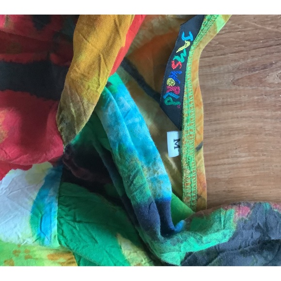 Jams World Dress M Midi Sundress Sleeveless Rayon Chianti Hawaii pockets - Picture 5 of 5